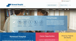 Desktop Screenshot of norwood-hospital.org